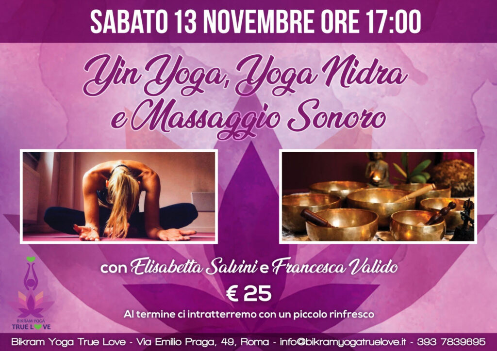 Yin Yoga – Yoga Nidra e Massaggio Sonoro